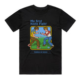Steven Rhodes - Knife Fight - Black T-shirt